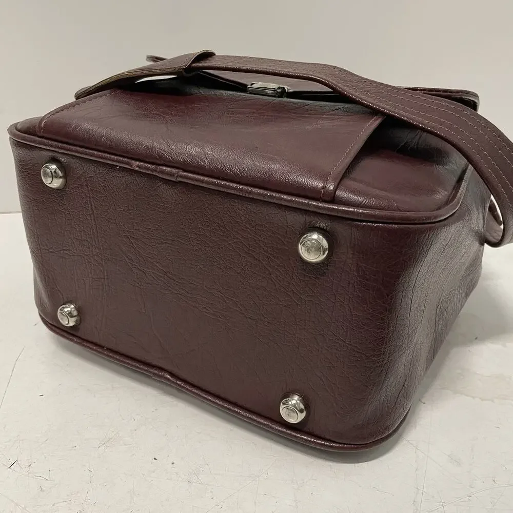 Samsonite Sonora Vintage Under Seat Carry On Travel Shoulder Bag Burgundy Red